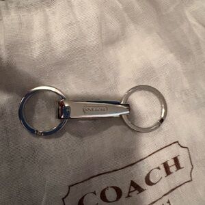 Coach Silver keychain